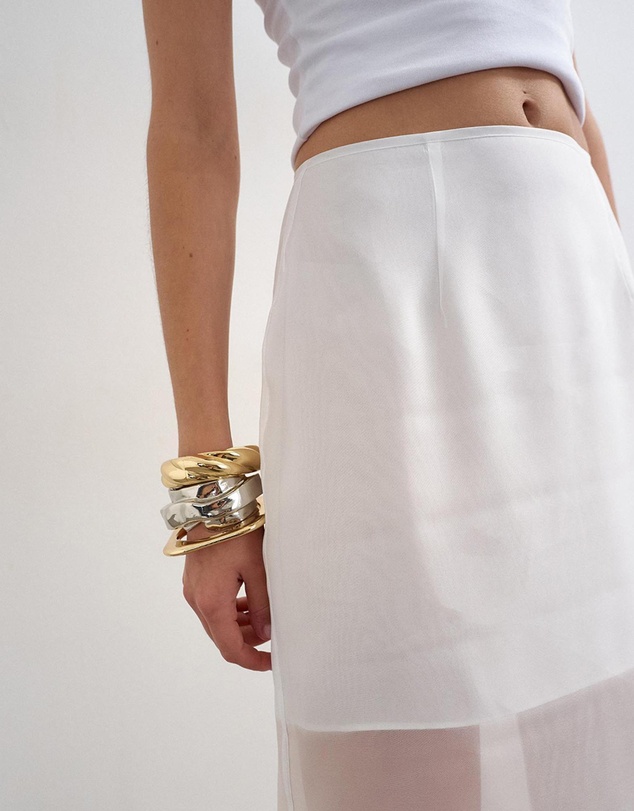 TOPSHOP - Helena Sheer Maxi Skirt Woven