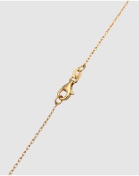 Elli Jewelry - Necklace Twisted Drop Pendant in 925 Sterling Silver Gold Plated