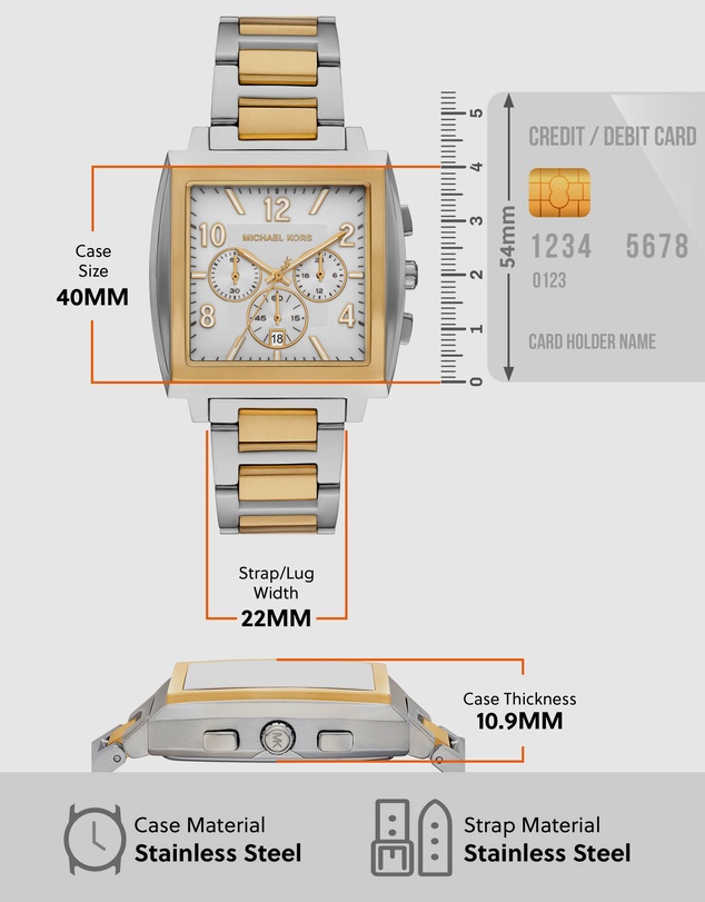 Michael Kors - Rhys Two Tone Chronograph Watch