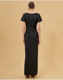 CHANCERY - Pia Ruched Waist Slinky Gown