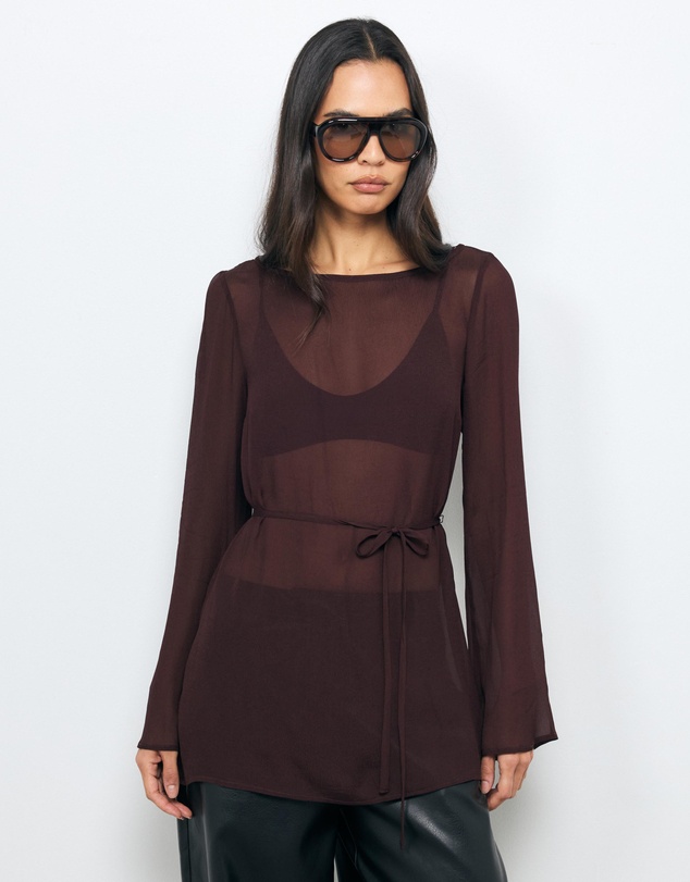AERE - Donna Georgette Flowy Top