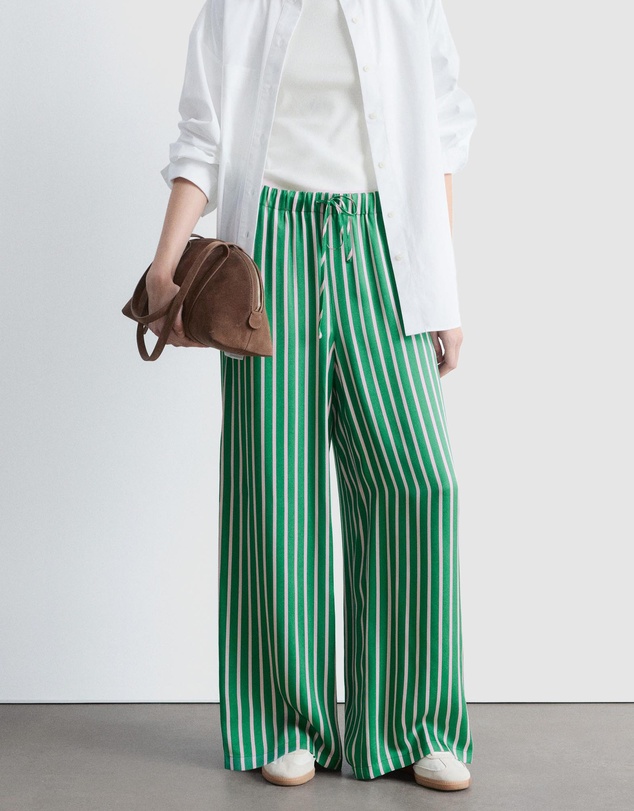 & Other Stories - Drawstring Satin Trousers