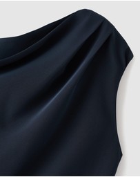 M.N.G - A-Line Dress With Asymmetrical Neckline