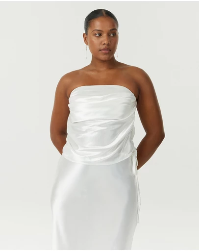 Third Form - Satin Drape Bustier