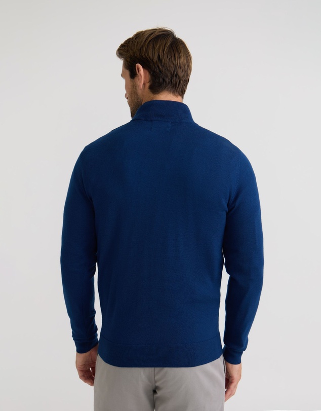 Oxford - Merino Zip Neck Pure Wool Pullover