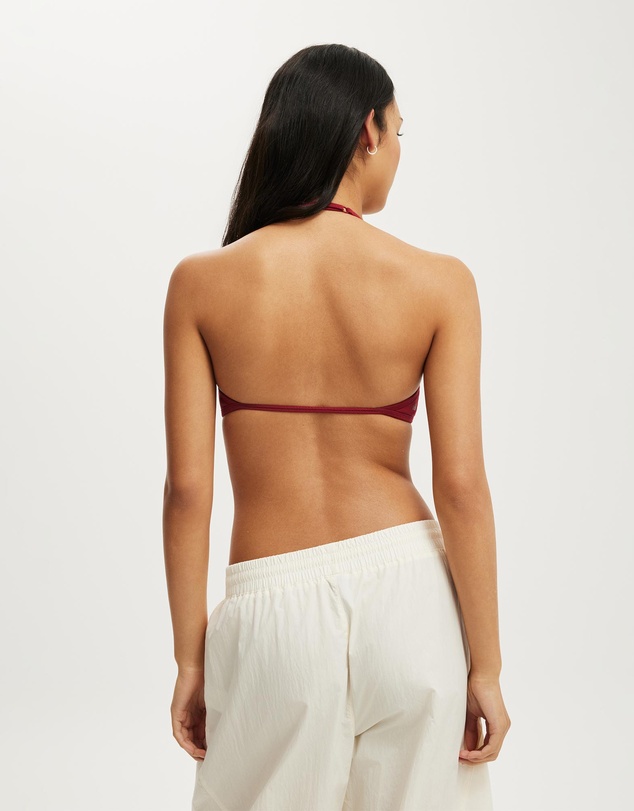 Cotton On Body Active - Ultra Soft Halter Open Back Crop