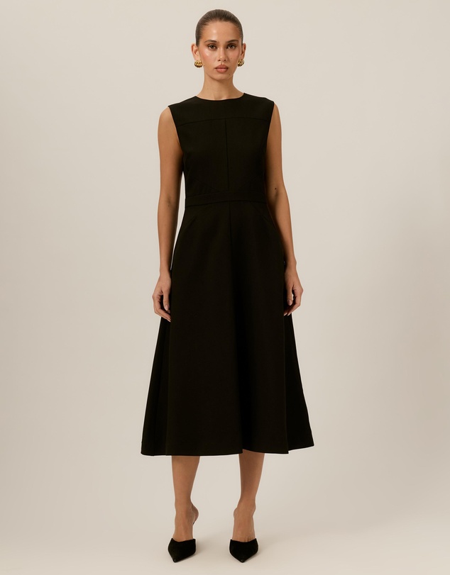 Tussah - Nora Suiting A-Line Midi Dress