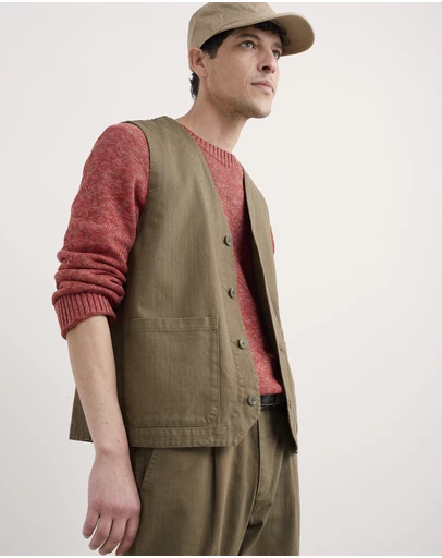 Seasalt - Seasalt Cornwall Green Tollgate Waistcoat