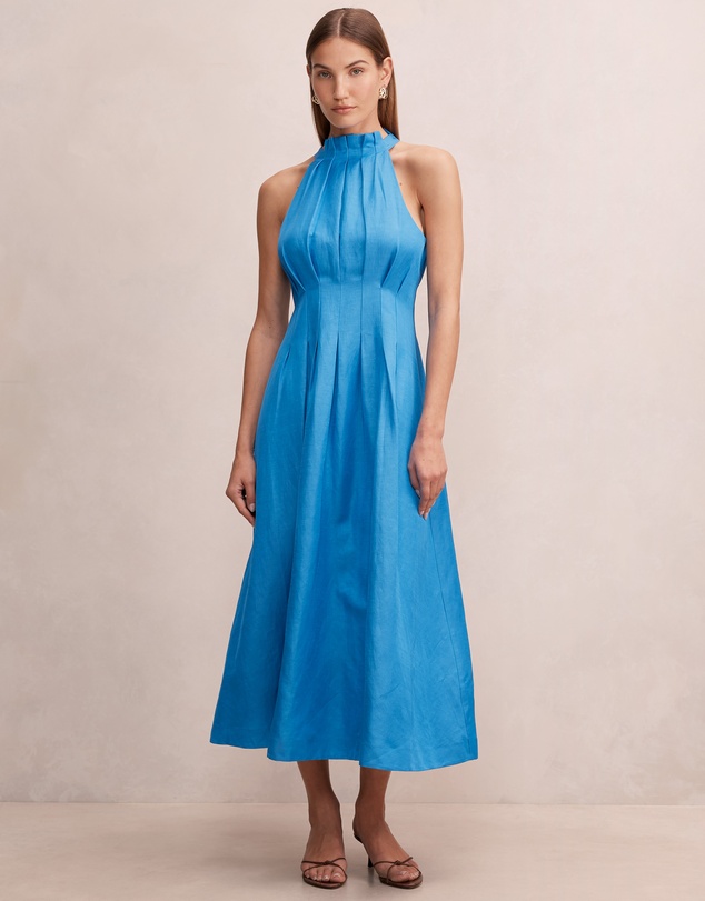 Forever New - Miller Pleated Halter Neck Midi Dress