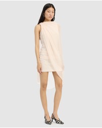 ROTATE - Chiffon Mini Cape Dress