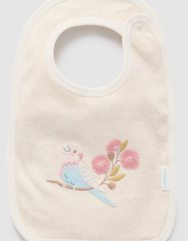 Purebaby - Australiana Zip Growsuit & Reversible Bib Set