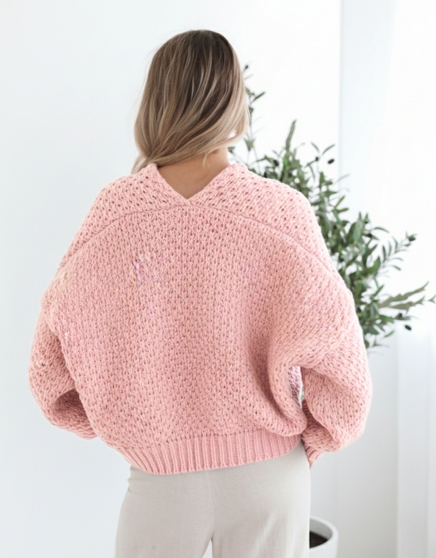 Esther & Co - Dorine Cardigan - Soft Pink