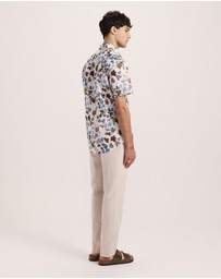 SABA - Evander Cotton Print Short Sleeve Classic Shirt