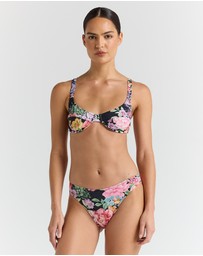 Poolside Paradiso - Jardin Underwire Bikini Top - Black