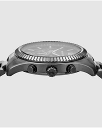 Michael Kors - Lexington Black Chronograph Watch
