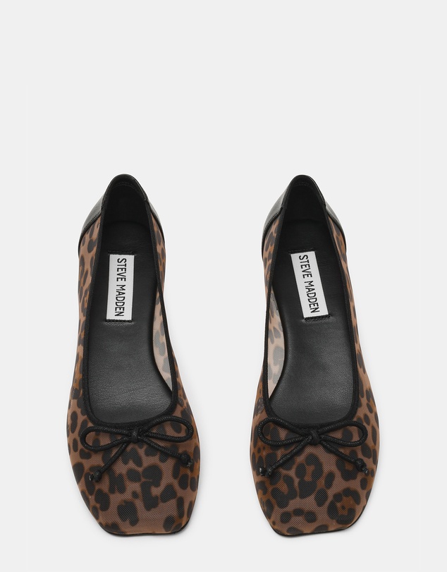 Steve Madden - Flaire Leopard Mesh Flats