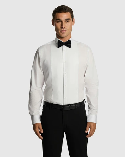 yd. - Tuxedo Slim Fit Stretch Dress Shirt