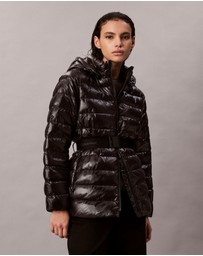 Calvin Klein - Lightweight Belted Puffer Jacket