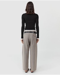 St. Agni - Organic Cotton Layered Long Sleeve Top
