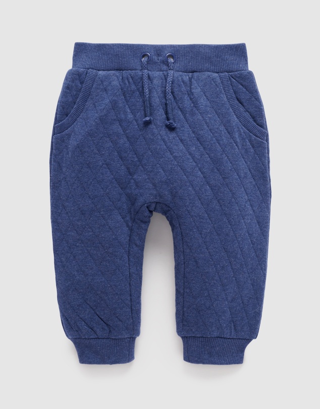 Purebaby - Quilted Track Pants -Kids-Babies