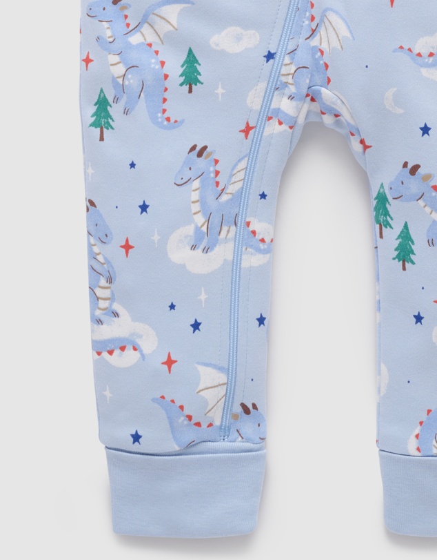 Purebaby - Thick Pyjama Sleep Growsuit -Kids-Babies
