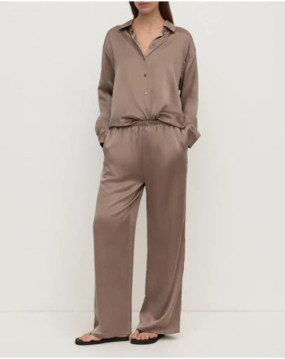 Assembly Label - Pippa Silk Long Sleeve Shirt