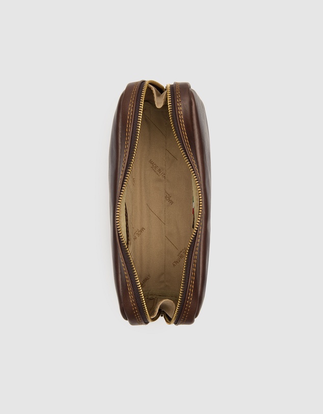 Republic of Florence - Primo Matt Chocolate Toiletry Bag