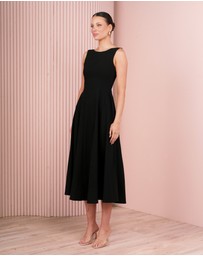 Azzurielle - Parrie Full Skirt Midi Dress