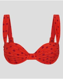 Vacay Swimwear - Rhodes Top Chilli Polka
