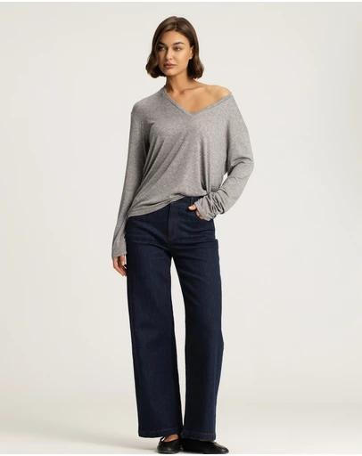IDA+S - Mira Denim Straight-Leg Pants