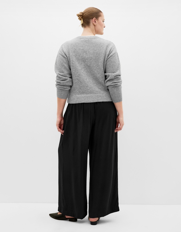 City Chic - Plus size Alana Relaxed Wide Leg Pant - black