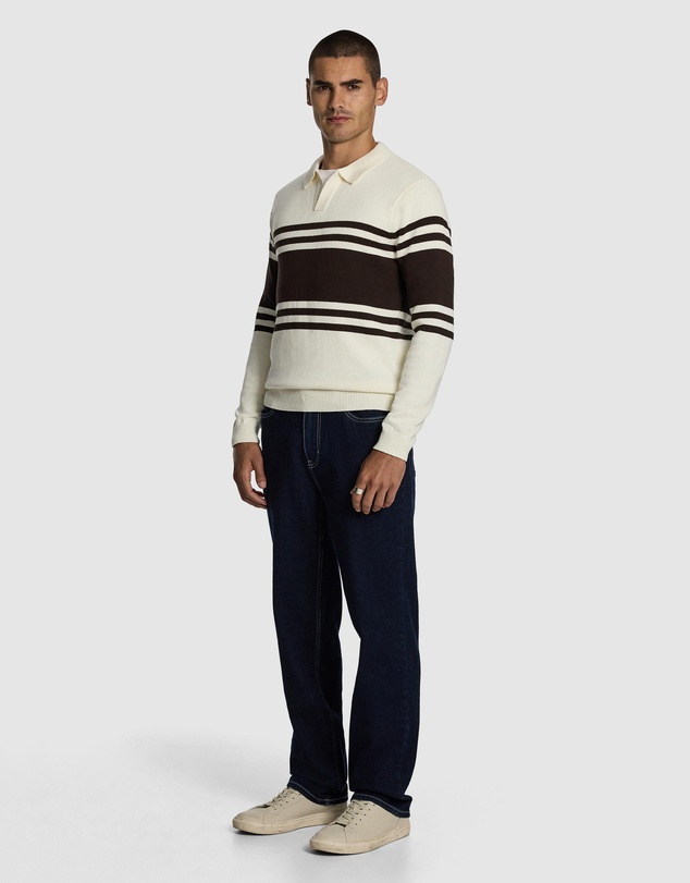 yd. - Leon Stripe Polo Knit Jumper