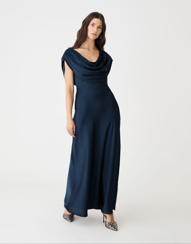 Forcast - Caroline Cowl Satin Dress