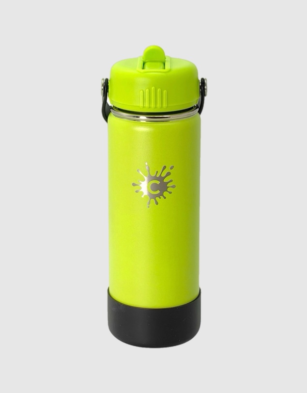 Tolu Australia - 750ml Reusable Yellow Green Water Bottle with Straw Lid
