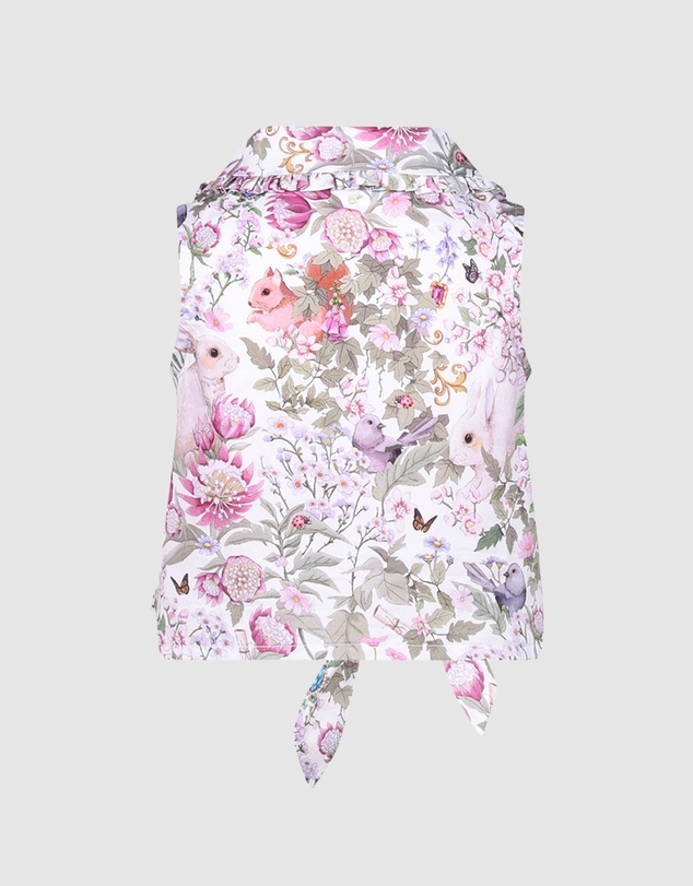 Fleur Harris - 'Heirloom Treasures' Elara Shirt in Gardenia