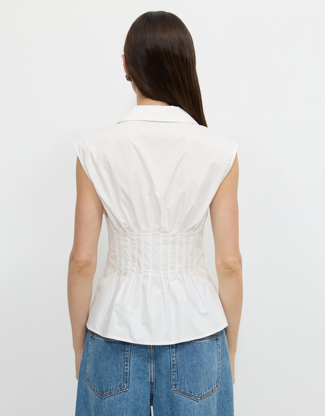 Calli - Tucked Sleeveless Shirt