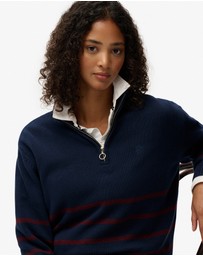 Superdry - Cotton Half Zip Knit