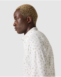 Politix - Textured Floral Long Sleeve Shirt