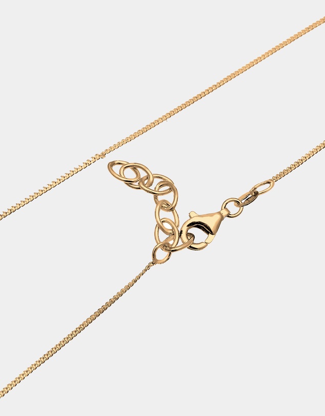 Elli Jewelry - Necklace Crystal 925 Sterling Silver Gold-Plated