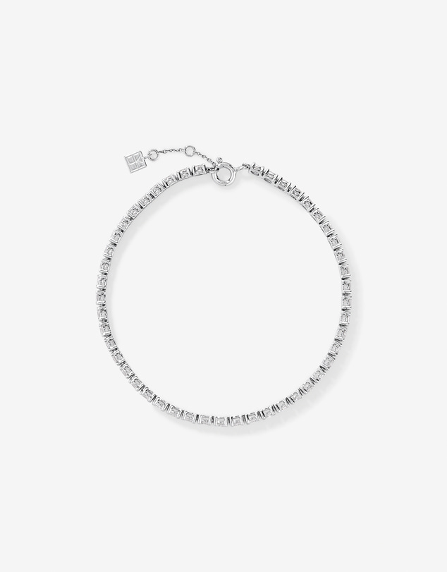 Michael Hill - 3.00 Carat TW Laboratory-Grown Oval Diamond Tennis Bracelet in Sterling Silver