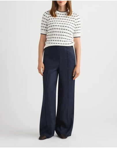 David Lawrence - Imogen Linen Wide Leg Pants