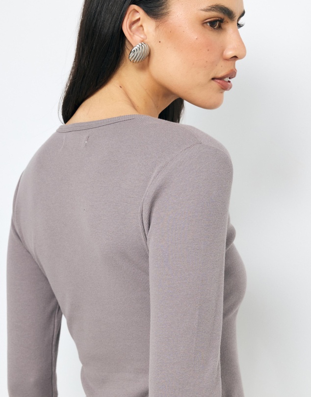 AERE - Long Sleeve Rib Tee