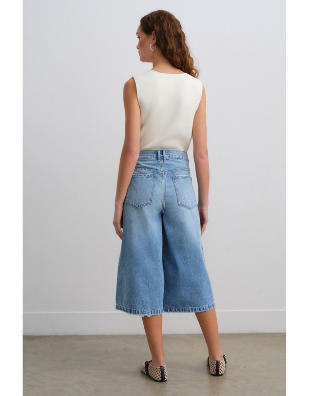 NEXT - Longline Jort Denim Shorts