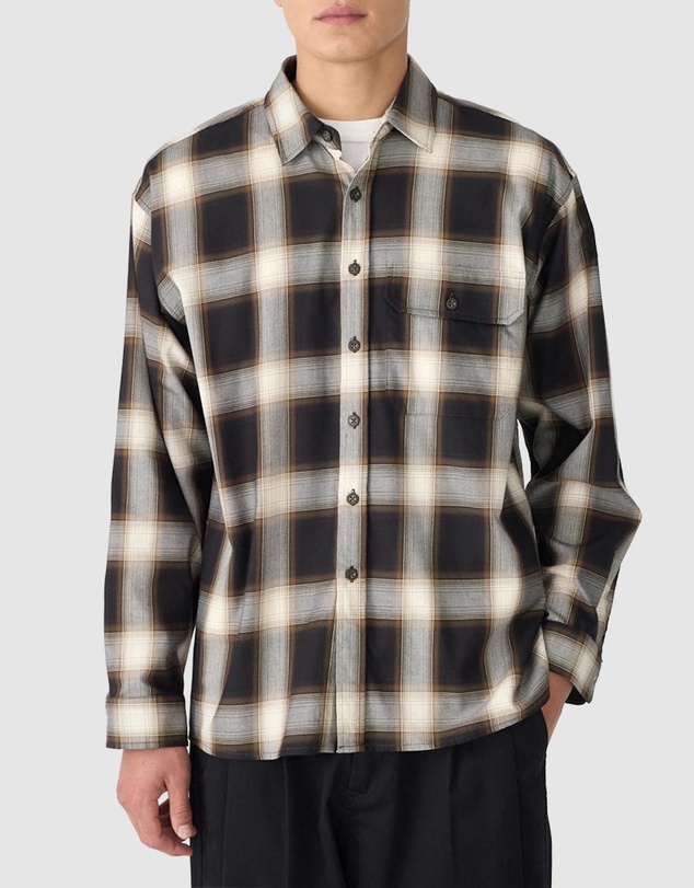 Bassike - Relaxed Fit Check Shirt