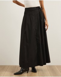 Atmos&Here - Tova Belt Detail Maxi Skirt