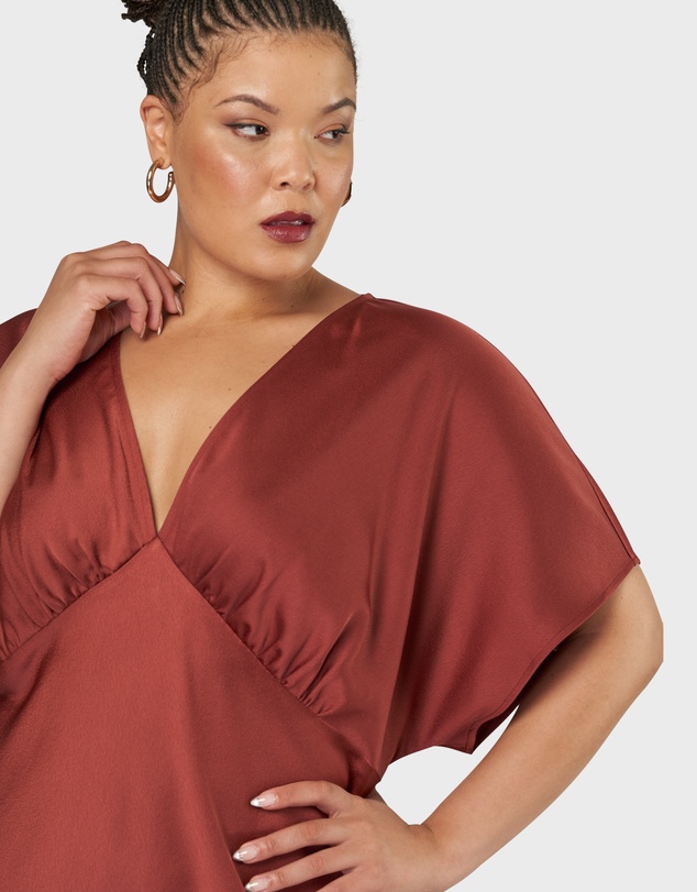 Pink Dusk by Curve Project - Wanting More Midi Dress