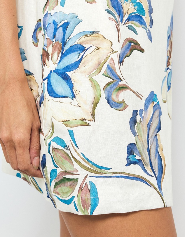 AERE - Mara Linen Shift Mini Dress