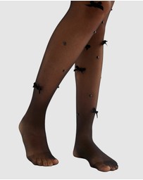 High Heel Jungle - Velvet Bow Pearl Tight