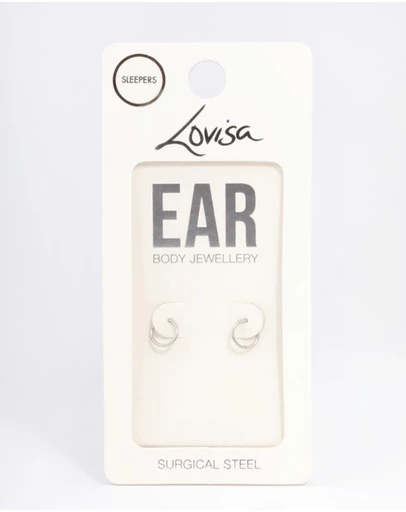 Lovisa - Surgical Steel Fine Sleep Earrings 6mm