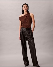 Calvin Klein - Crepe One Shoulder Top